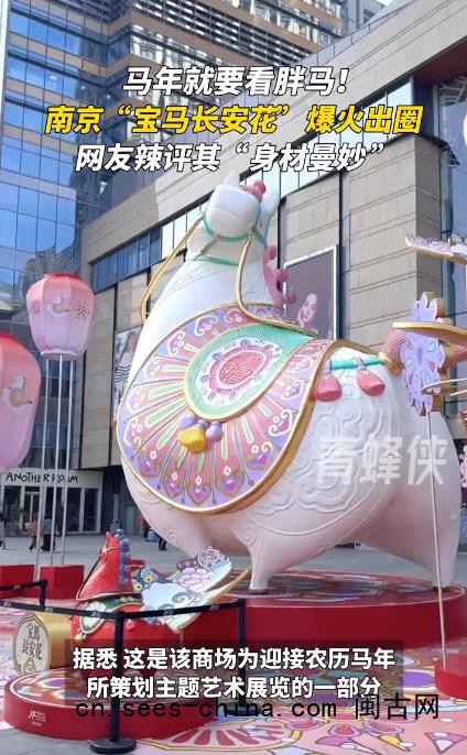南京&ldquo;胖马&rdquo;爆火 网友:身材曼妙