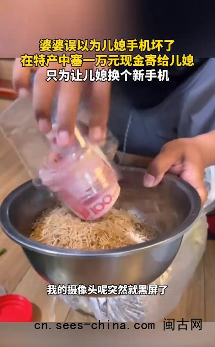 婆婆以为儿媳手机坏了 塞了一万现金