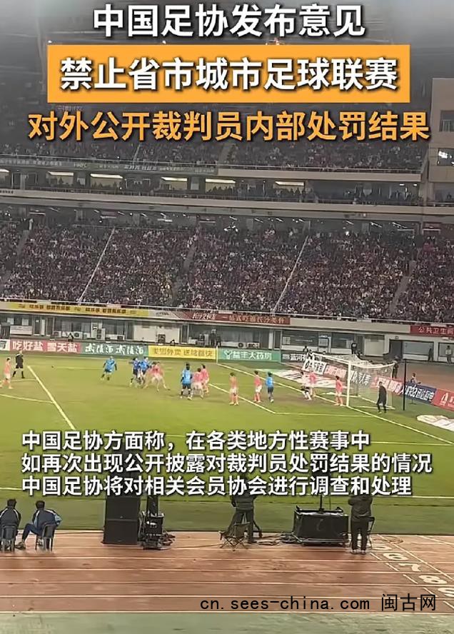 足协禁止省市联赛公开裁判处罚意见