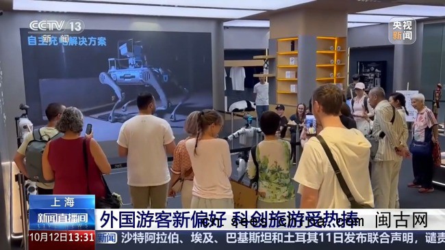 外国游客爱上中国科技